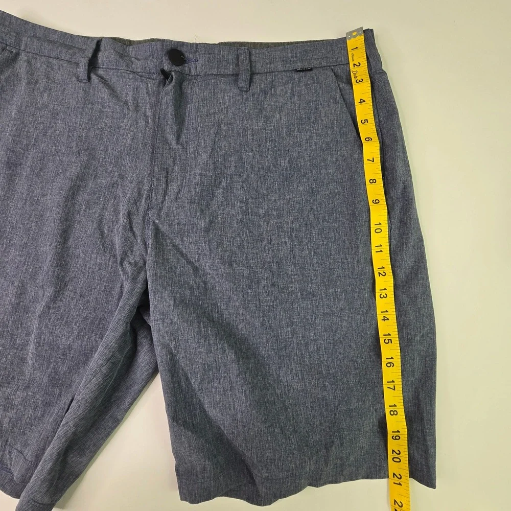 Hurley Phantom Mens Walkshorts Size 36 Blue Grey Heathered Stretch F2341-00